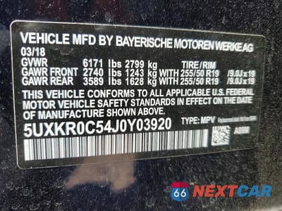 Zdjęcie 13 z 13 samochodu: 2018 BMW X5 XDRIVE35I VIN:5UXKR0C54J0Y03920 - miniatura