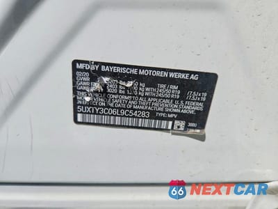 Zdjęcie 13 z 13 samochodu: 2020 BMW X3 SDRIVE30I VIN:5UXTY3C06L9C54283 - miniatura