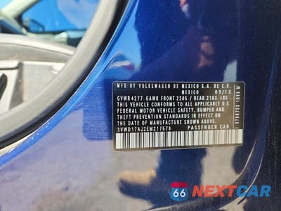 Zdjęcie 12 z 12 samochodu: 2014 VOLKSWAGEN JETTA SE VIN:3VWD17AJ2EM217579 - miniatura