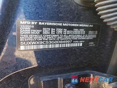 Zdjęcie 13 z 13 samochodu: 2016 BMW X3 XDRIVE28I VIN:5UXWX9C53G0D84997 - miniatura