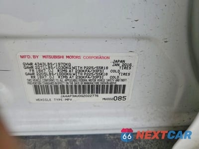 Zdjęcie 12 z 12 samochodu: 2016 MITSUBISHI OUTLANDER SPORT ES VIN:JA4AP3AU0GZ022776 - miniatura