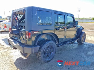 Trzecie zdjęcie samochodu z tyłu: 2010 JEEP WRANGLER UNLIMITED SPORT VIN:1J4HA3H12AL125218 - miniatura