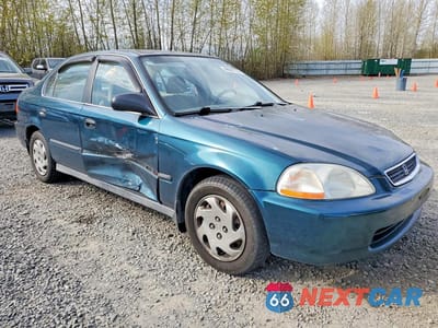 Czwarte zdjęcie samochodu z boku: 1997 HONDA CIVIC LX VIN:2HGEJ6673VH526329 - miniatura