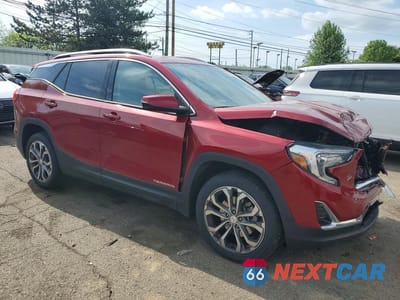 Czwarte zdjęcie samochodu z boku: 2018 GMC TERRAIN SLT VIN:3GKALPEX6JL145837 - miniatura