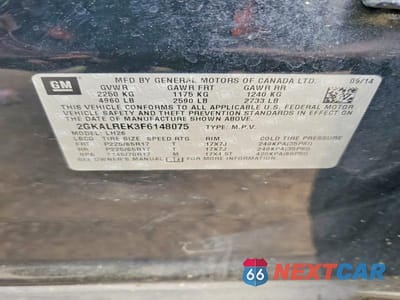 Zdjęcie 13 z 13 samochodu: 2015 GMC TERRAIN VIN:2GKALREK3F6148075 - miniatura