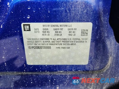 Zdjęcie 12 z 12 samochodu: 2013 CHEVROLET CRUZE LT VIN:1G1PC5SB2D7250055 - miniatura