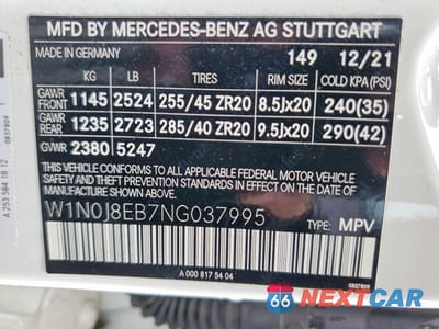 Zdjęcie 12 z 12 samochodu: 2022 MERCEDES-BENZ GLC COUPE 300 4MATIC VIN:W1N0J8EB7NG037995 - miniatura