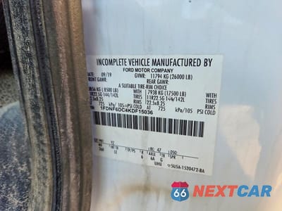 Zdjęcie 10 z 10 samochodu: 2019 FORD F650 SUPER DUTY VIN:1FDNF6DC4KDF15036 - miniatura
