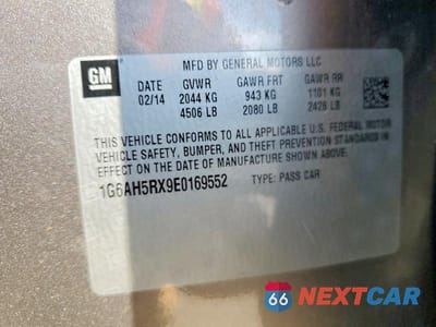 Zdjęcie 12 z 12 samochodu: 2014 CADILLAC ATS LUXURY VIN:1G6AH5RX9E0169552 - miniatura