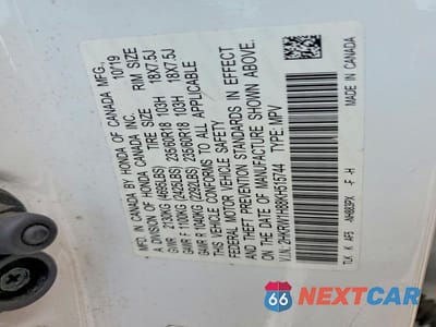 Zdjęcie 12 z 12 samochodu: 2019 HONDA CR-V EXL VIN:2HKRW1H88KH515744 - miniatura