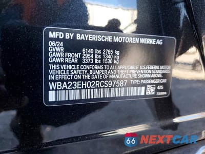 Zdjęcie 13 z 13 samochodu: 2024 BMW 740 I VIN:WBA23EH02RCS97587 - miniatura