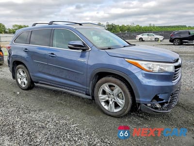 Czwarte zdjęcie samochodu z boku: 2015 TOYOTA HIGHLANDER HYBRID LIMITED PLATINUM VIN:5TDDCRFH9FS009067 - miniatura