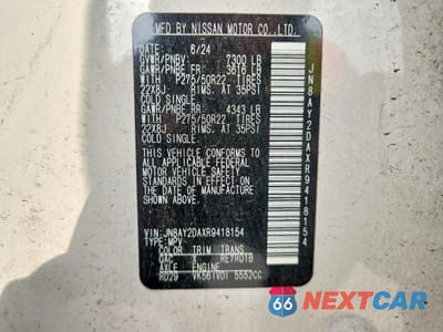 Zdjęcie 12 z 12 samochodu: 2024 NISSAN ARMADA PLATINUM VIN:JN8AY2DAXR9418154 - miniatura