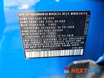 Zdjęcie 13 z 13 samochodu: 2024 VOLKSWAGEN TAOS SE VIN:3VVEX7B29RM127432 - miniatura