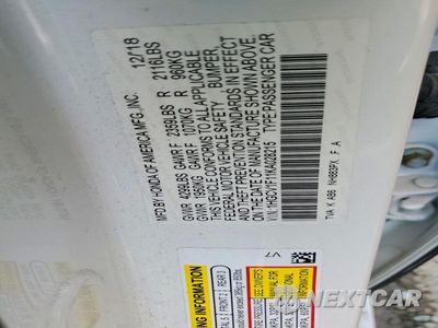 Zdjęcie 13 z 13 samochodu: 2019 HONDA ACCORD LX VIN:1HGCV1F11KA028215 - miniatura