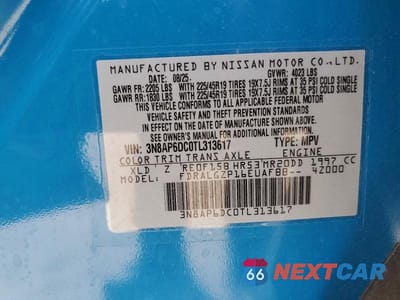 Zdjęcie 13 z 13 samochodu: 2026 NISSAN KICKS SR VIN:3N8AP6DC0TL313617 - miniatura