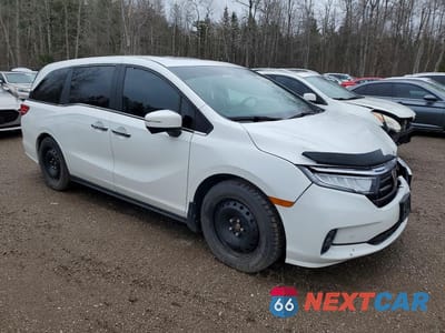 Czwarte zdjęcie samochodu z boku: 2022 HONDA ODYSSEY EXL VIN:5FNRL6H62NB504469 - miniatura
