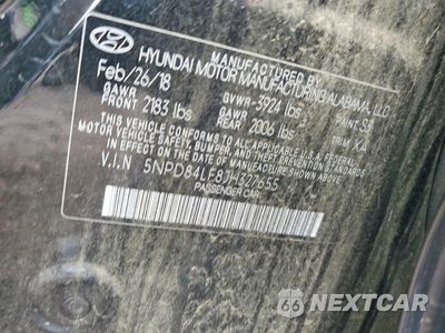 Zdjęcie 12 z 12 samochodu: 2018 HYUNDAI ELANTRA SEL VIN:5NPD84LF8JH327655 - miniatura