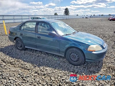 Czwarte zdjęcie samochodu z boku: 1997 HONDA CIVIC DX VIN:2HGEJ6629VH567424 - miniatura