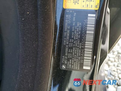 Zdjęcie 12 z 12 samochodu: 2006 BMW 750 I VIN:WBAHL83506DT02256 - miniatura