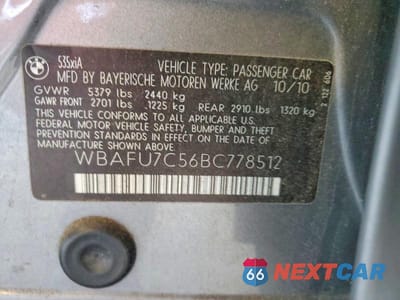 Zdjęcie 12 z 12 samochodu: 2011 BMW 535 XI VIN:WBAFU7C56BC778512 - miniatura