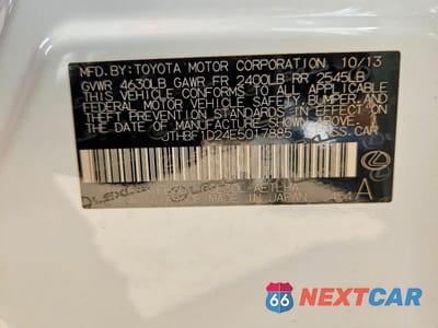 Zdjęcie 12 z 12 samochodu: 2014 LEXUS IS 250 BASE VIN:JTHBF1D24E5017885 - miniatura