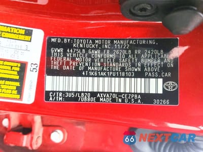 Zdjęcie 13 z 13 samochodu: 2023 TOYOTA CAMRY XSE VIN:4T1K61AK1PU118103 - miniatura