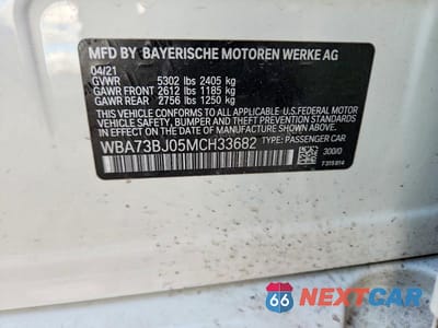 Zdjęcie 13 z 13 samochodu: 2021 BMW 540 XI VIN:WBA73BJ05MCH33682 - miniatura