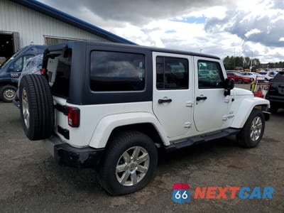 Trzecie zdjęcie samochodu z tyłu: 2017 JEEP WRANGLER UNLIMITED SAHARA VIN:1C4BJWEG3HL582040 - miniatura