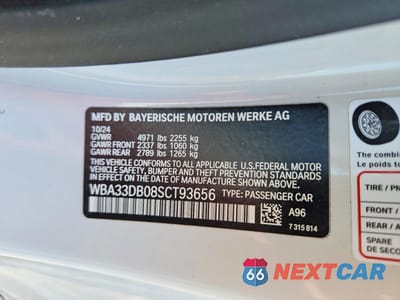 Zdjęcie 13 z 13 samochodu: 2025 BMW 430I VIN:WBA33DB08SCT93656 - miniatura