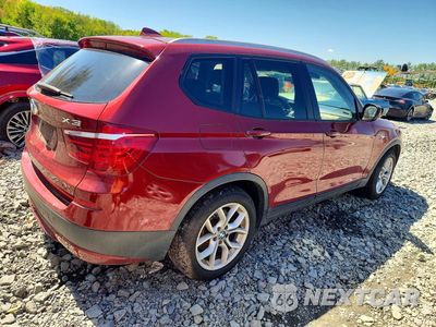 Trzecie zdjęcie samochodu z tyłu: 2013 BMW X3 XDRIVE28I VIN:5UXWX9C55D0A32452 - miniatura