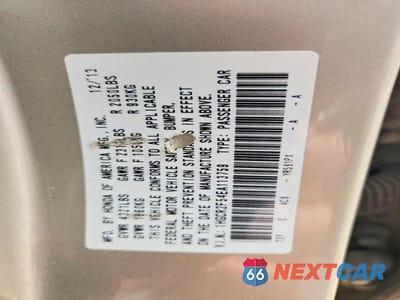 Zdjęcie 13 z 13 samochodu: 2014 HONDA ACCORD SPORT VIN:1HGCR2F54EA113759 - miniatura