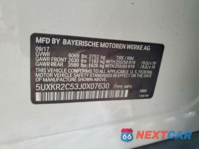 Zdjęcie 13 z 13 samochodu: 2018 BMW X5 SDRIVE35I VIN:5UXKR2C53J0X07630 - miniatura