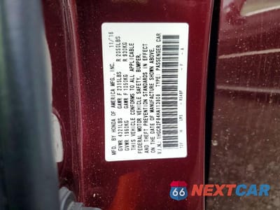Zdjęcie 12 z 12 samochodu: 2017 HONDA ACCORD EXL VIN:1HGCR2F84HA113808 - miniatura