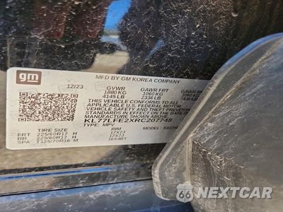 Zdjęcie 13 z 13 samochodu: 2024 CHEVROLET TRAX LS VIN:KL77LFE2XRC207748 - miniatura