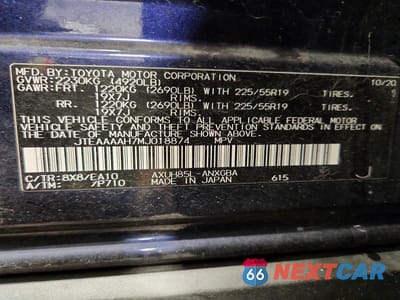 Zdjęcie 13 z 13 samochodu: 2021 TOYOTA VENZA XLE VIN:JTEAAAAH7MJ018874 - miniatura
