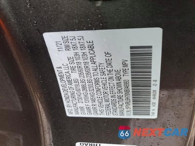 Zdjęcie 13 z 13 samochodu: 2022 HONDA ODYSSEY EXL VIN:5FNRL6H76NB046993 - miniatura
