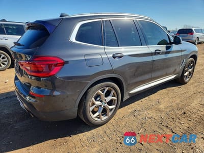 Trzecie zdjęcie samochodu z tyłu: 2021 BMW X3 XDRIVE30I VIN:5UXTY5C01M9F50597 - miniatura
