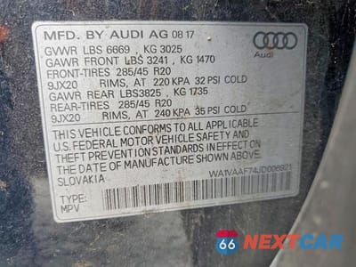 Zdjęcie 13 z 13 samochodu: 2018 AUDI Q7 PRESTIGE VIN:WA1VAAF74JD006921 - miniatura