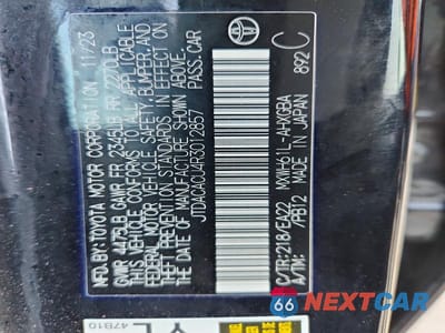 Zdjęcie 13 z 13 samochodu: 2024 TOYOTA PRIUS PRIME XSE VIN:JTDACACU4R3012857 - miniatura