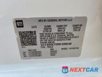 Zdjęcie 12 z 12 samochodu: 2024 GMC SIERRA K2500 DENALI ULTIMATE VIN:1GT49XEY0RF289048 - miniatura