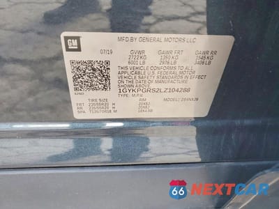 Zdjęcie 13 z 13 samochodu: 2020 CADILLAC XT6 SPORT VIN:1GYKPGRS2LZ104288 - miniatura