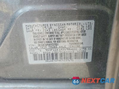 Zdjęcie 13 z 13 samochodu: 2019 NISSAN SENTRA SL VIN:3N1AB7APXKY237691 - miniatura
