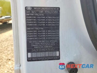 Zdjęcie 14 z 14 samochodu: 2013 LAND ROVER RANGE ROVER SPORT HSE VIN:SALSF2D44DA765852 - miniatura