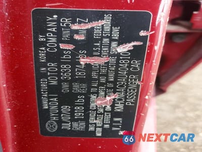 Zdjęcie 12 z 12 samochodu: 2010 HYUNDAI ACCENT GLS VIN:KMHCN4AC9AU404810 - miniatura