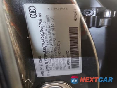Zdjęcie 12 z 12 samochodu: 2015 AUDI A3 PREMIUM VIN:WAUBFGFF4F1038620 - miniatura