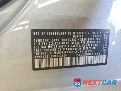 Zdjęcie 12 z 12 samochodu: 2025 VOLKSWAGEN JETTA S VIN:3VW5X7BU3SM022825 - miniatura