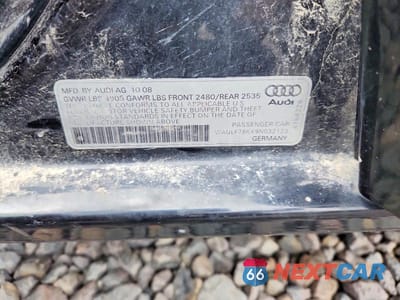 Zdjęcie 12 z 12 samochodu: 2009 AUDI A4 2.0T QUATTRO VIN:WAULF78KX9N032123 - miniatura