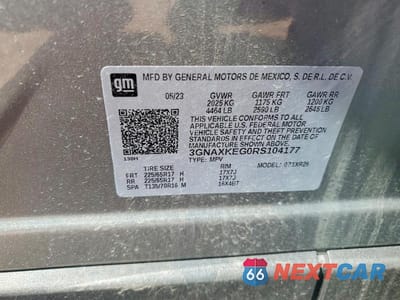 Zdjęcie 13 z 13 samochodu: 2024 CHEVROLET EQUINOX LT VIN:3GNAXKEG0RS104177 - miniatura