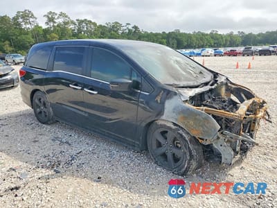 Czwarte zdjęcie samochodu z boku: 2018 HONDA ODYSSEY EXL VIN:5FNRL6H75JB006415 - miniatura